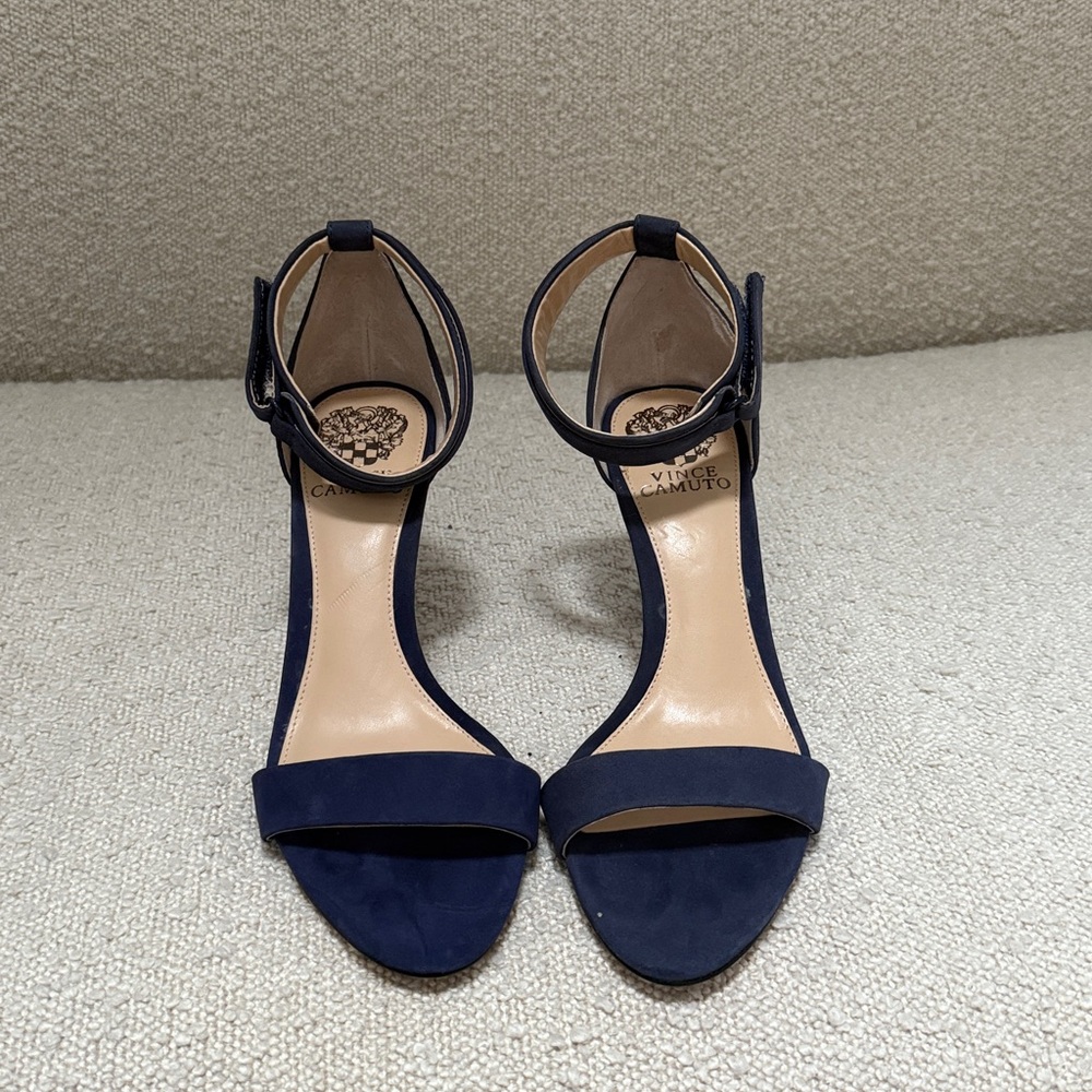 Vince Camuto Midnight Blue Ankle Strap Sandals